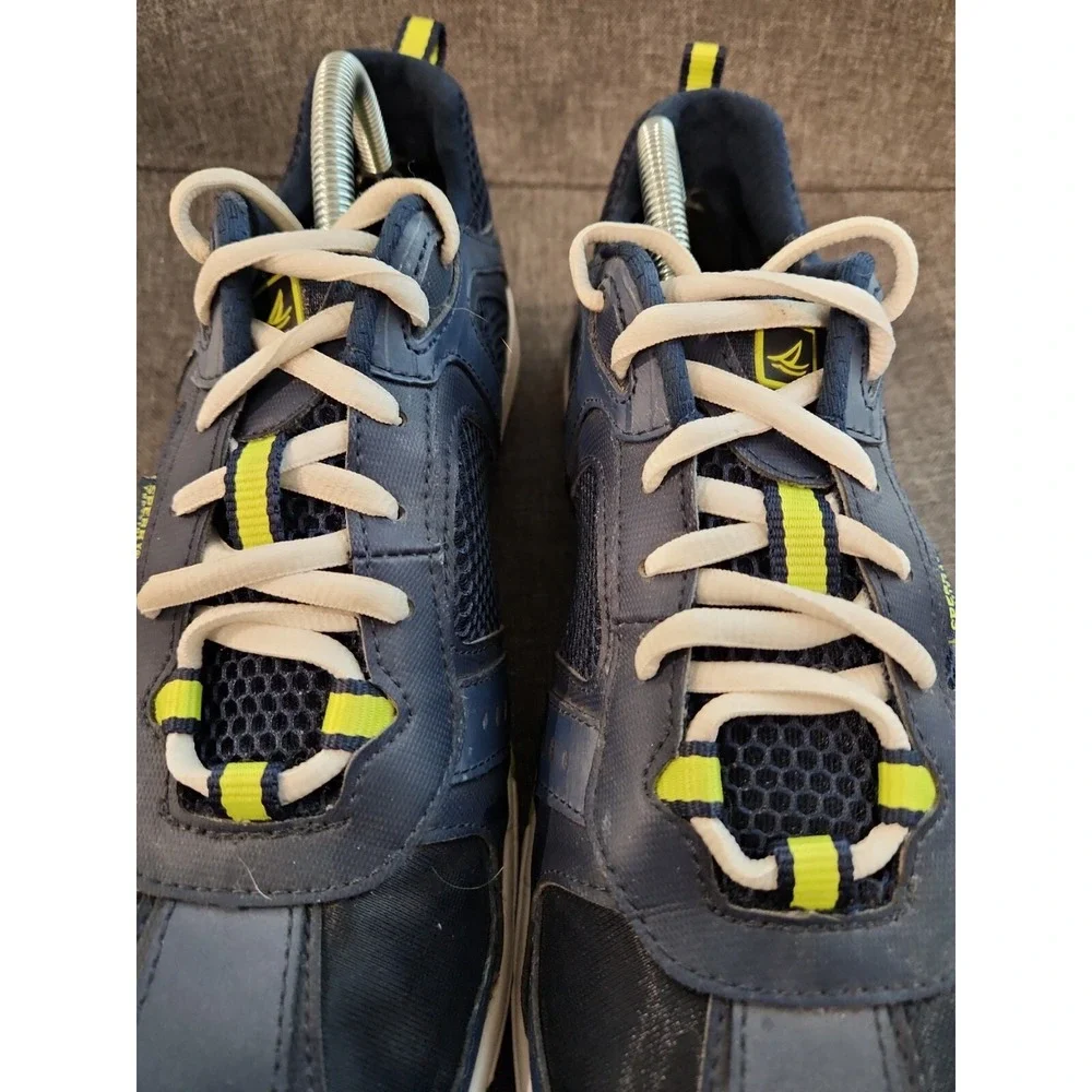 Sperry‎ Top-Sider Mens Water Shoes Navy Blue Lime Green Mesh Sneakers Boating